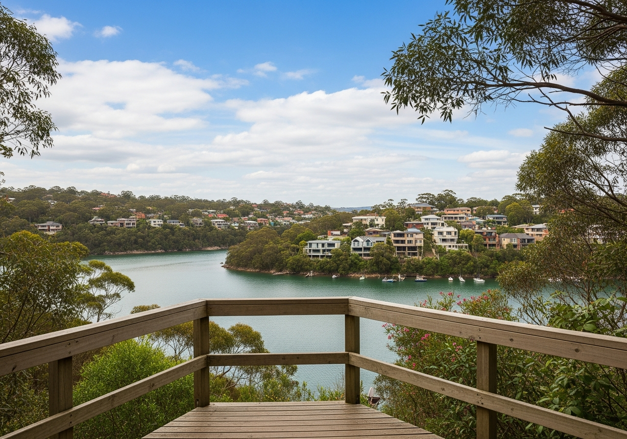 Berowra Heights bushland and homes