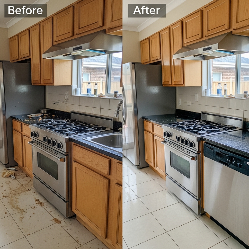Alfords Point end of lease cleaning before and after
