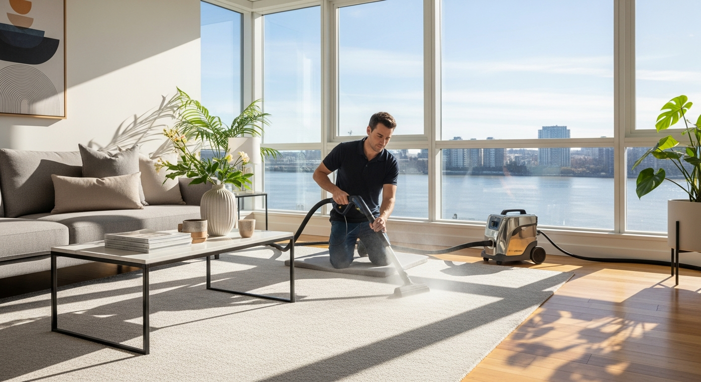 Carpet steam clean for vacate
