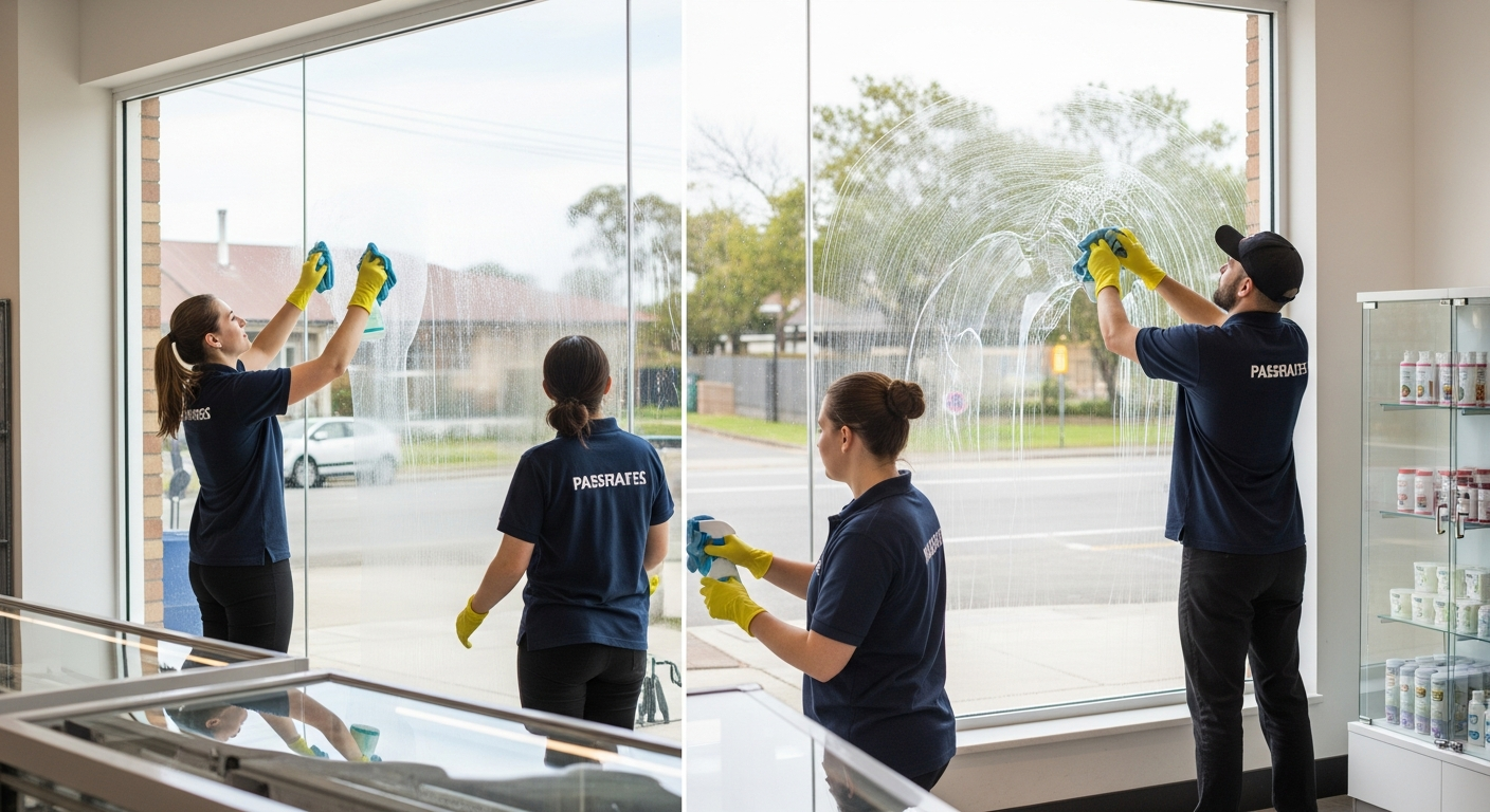 Commercial cleaners at work in South Hurstville