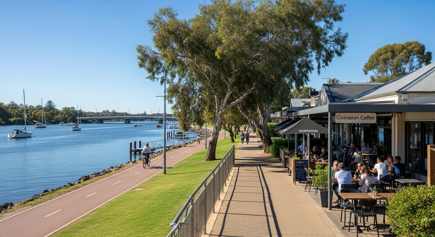 Como Swan River and Canning Bridge area