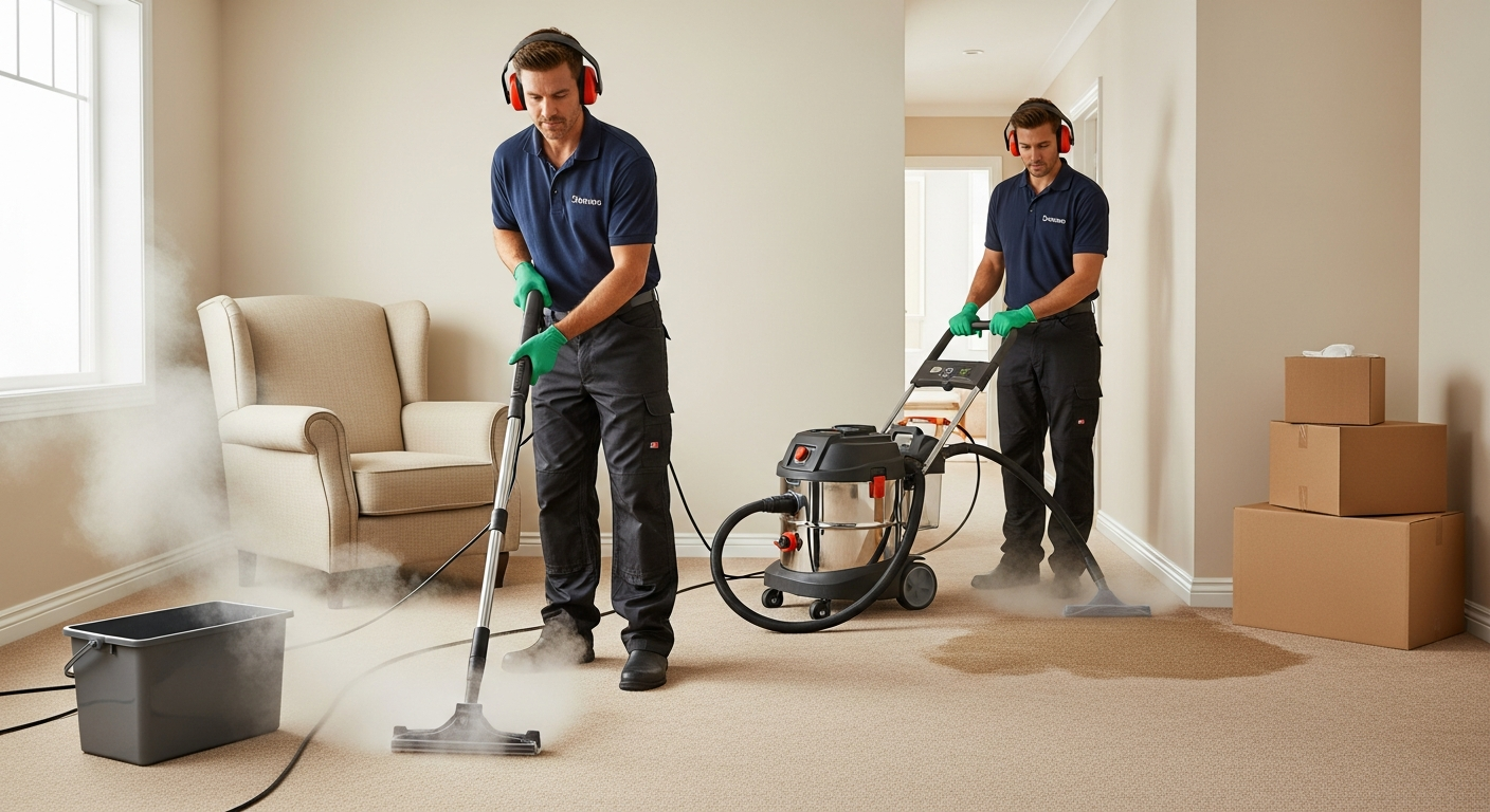 Carpet steam cleaning