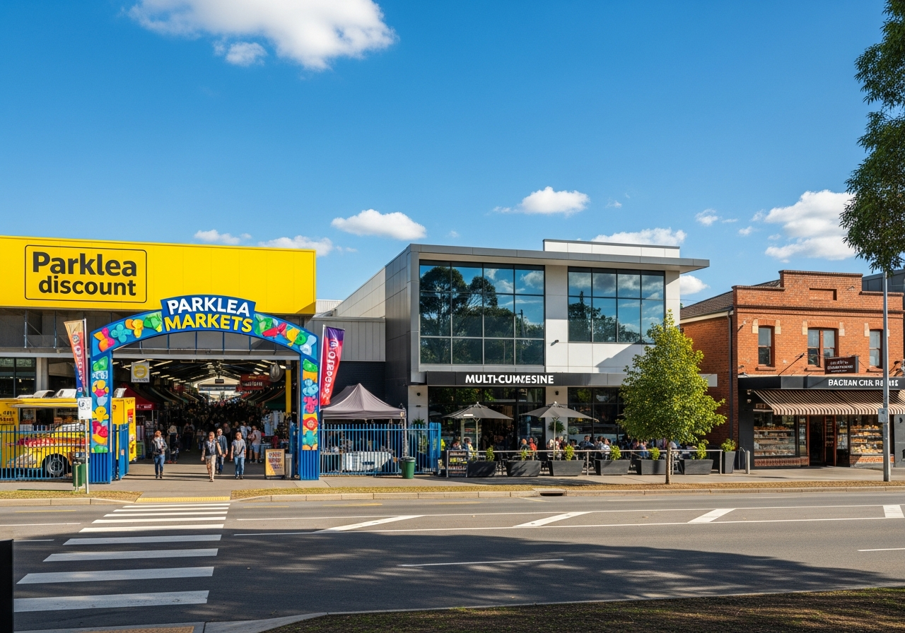 Parklea Markets and commercial area