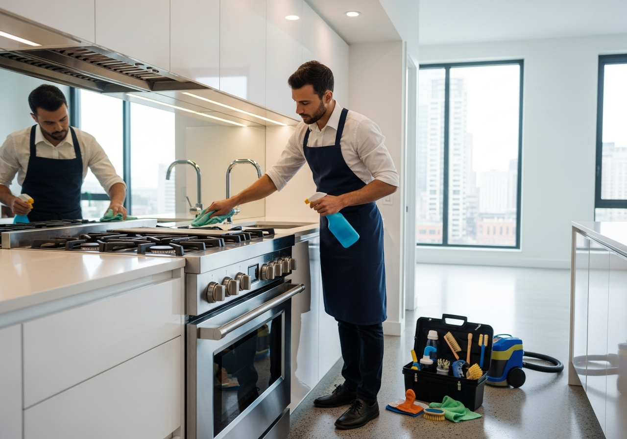 Oven cleaning for bond clean
