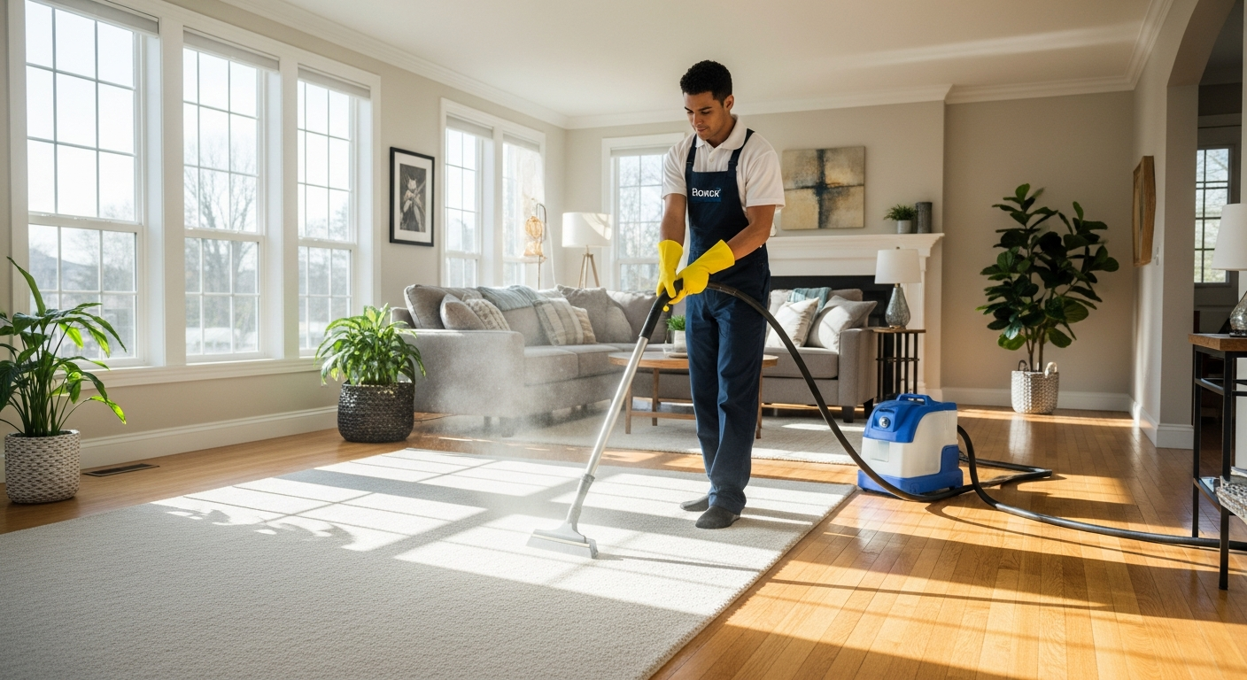 Carpet steam cleaning