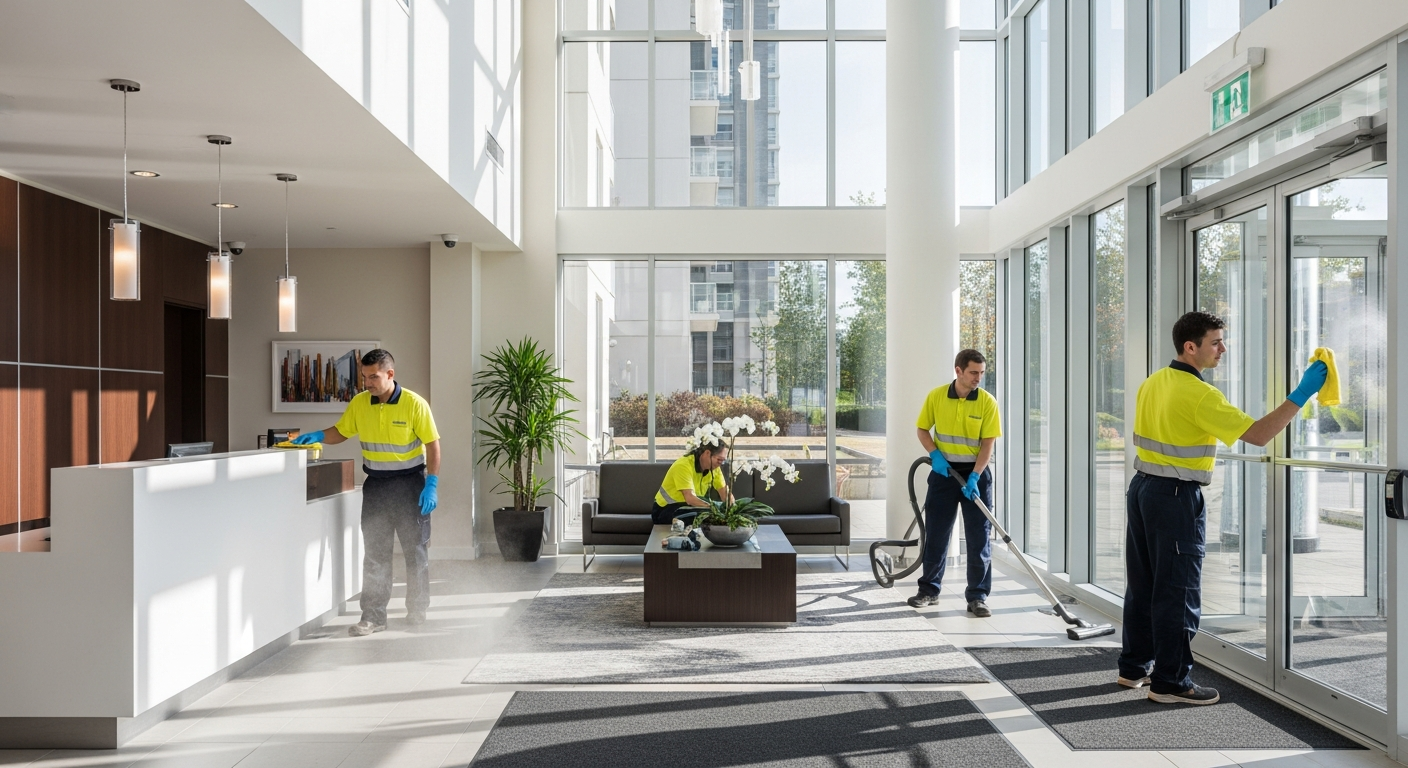 Strata lobby cleaning in St Ives Chase