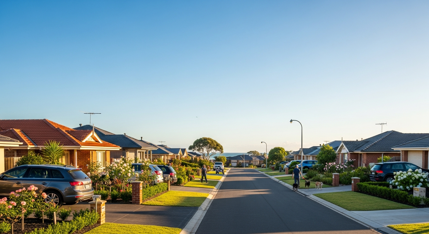 Gardenvale streetscape near Brighton Beach