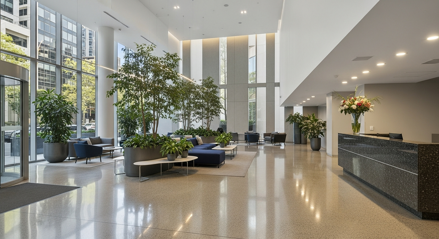 Clean lobby in Ultimo building