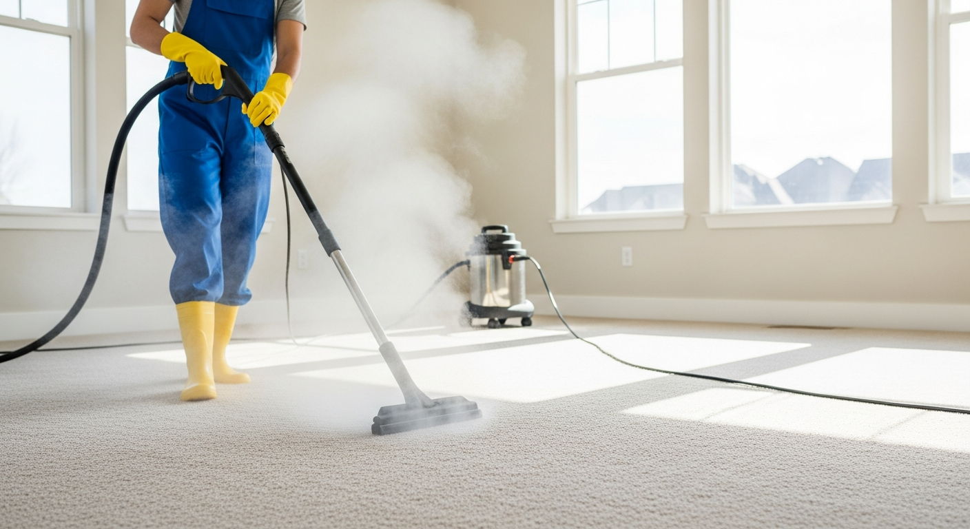Carpet steam cleaning