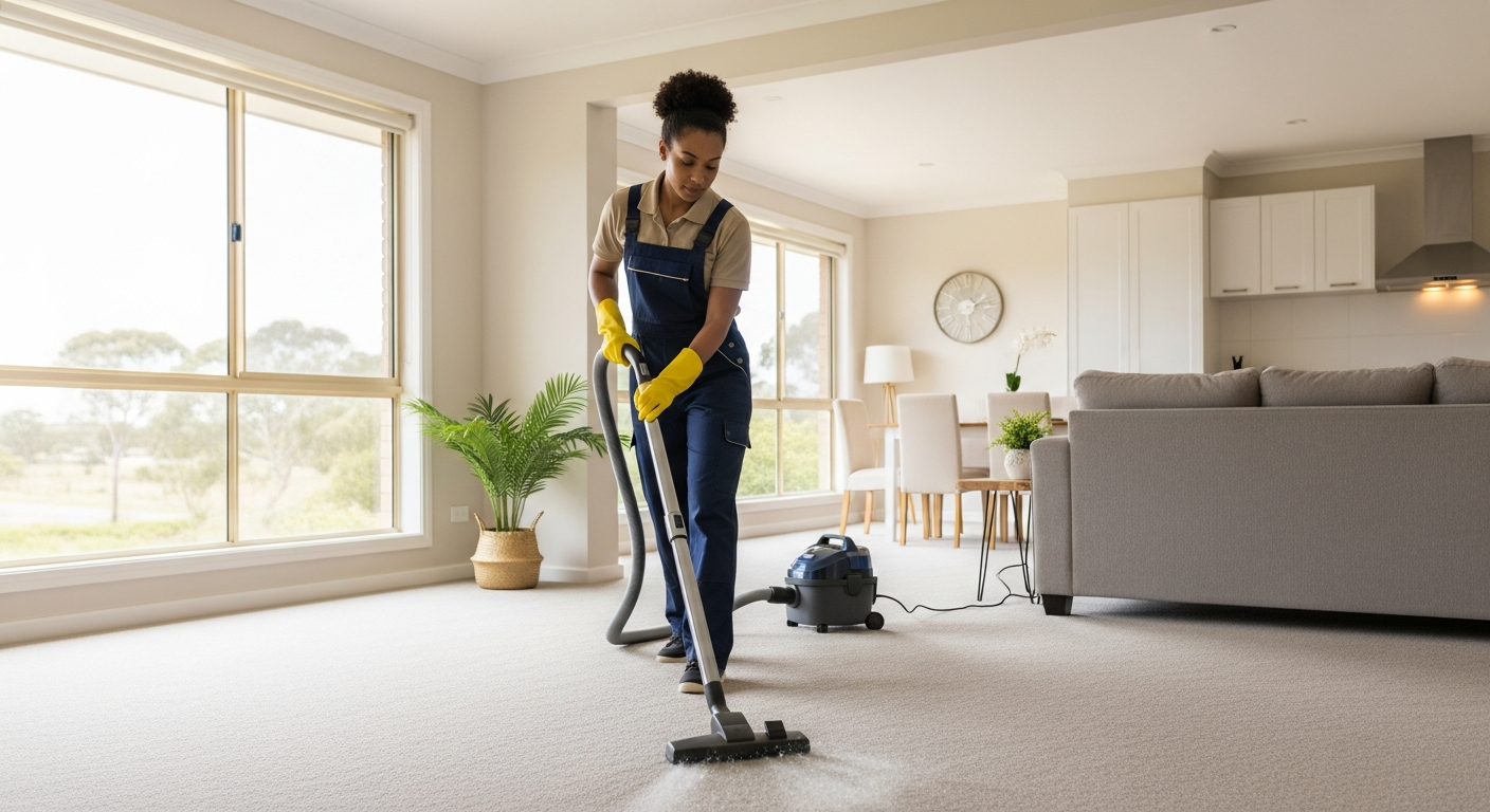 End of lease clean in living room