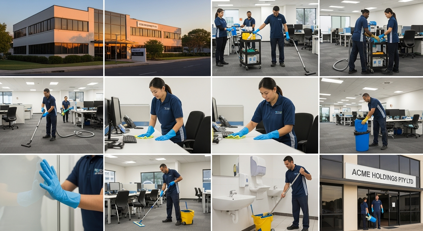 Commercial cleaners in Pendle Hill office