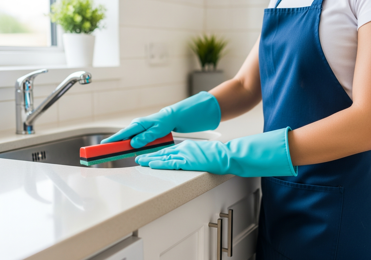 End of lease cleaning kitchen
