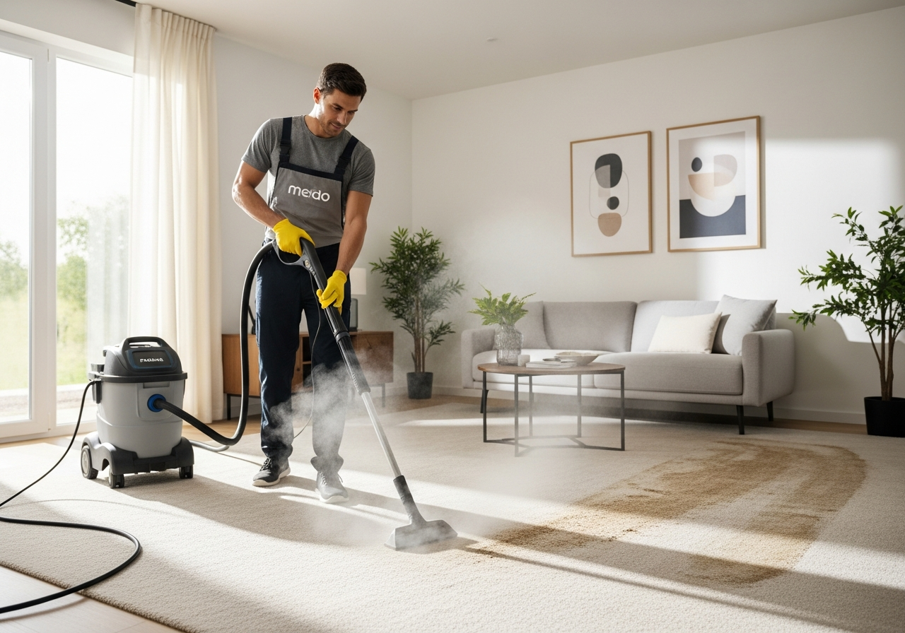 Carpet steam cleaning