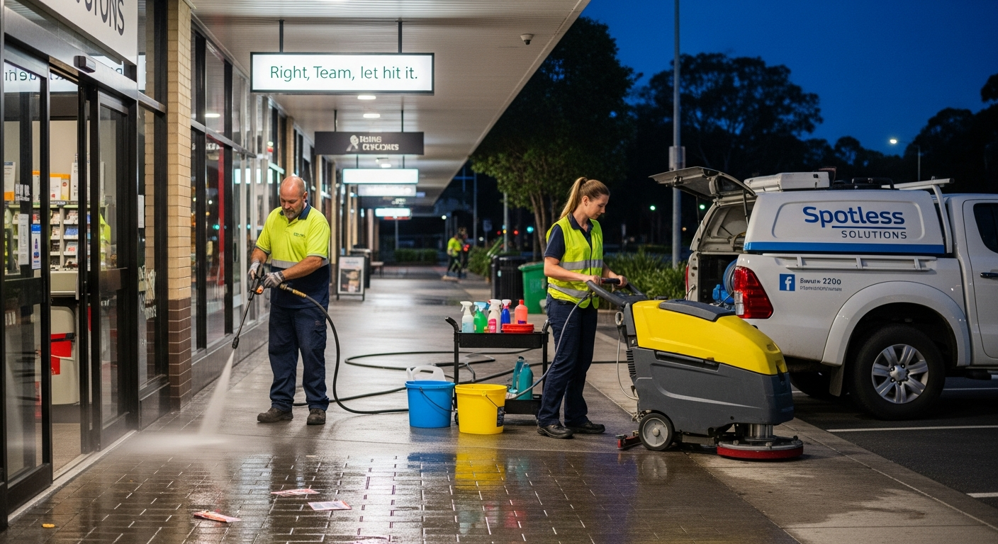After-hours commercial cleaning in Shalvey
