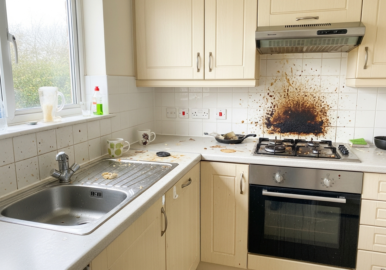 end of lease kitchen clean