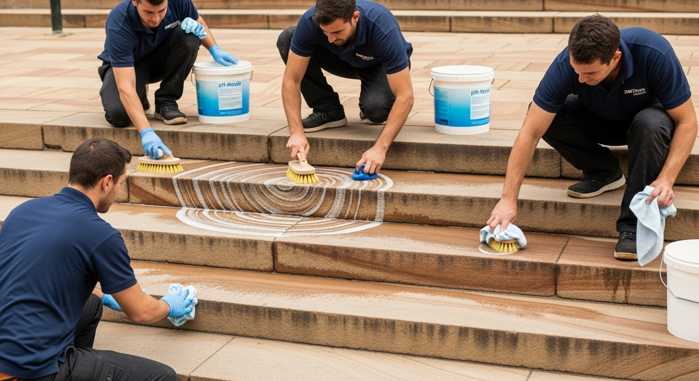 Heritage sensitive cleaning in The Rocks