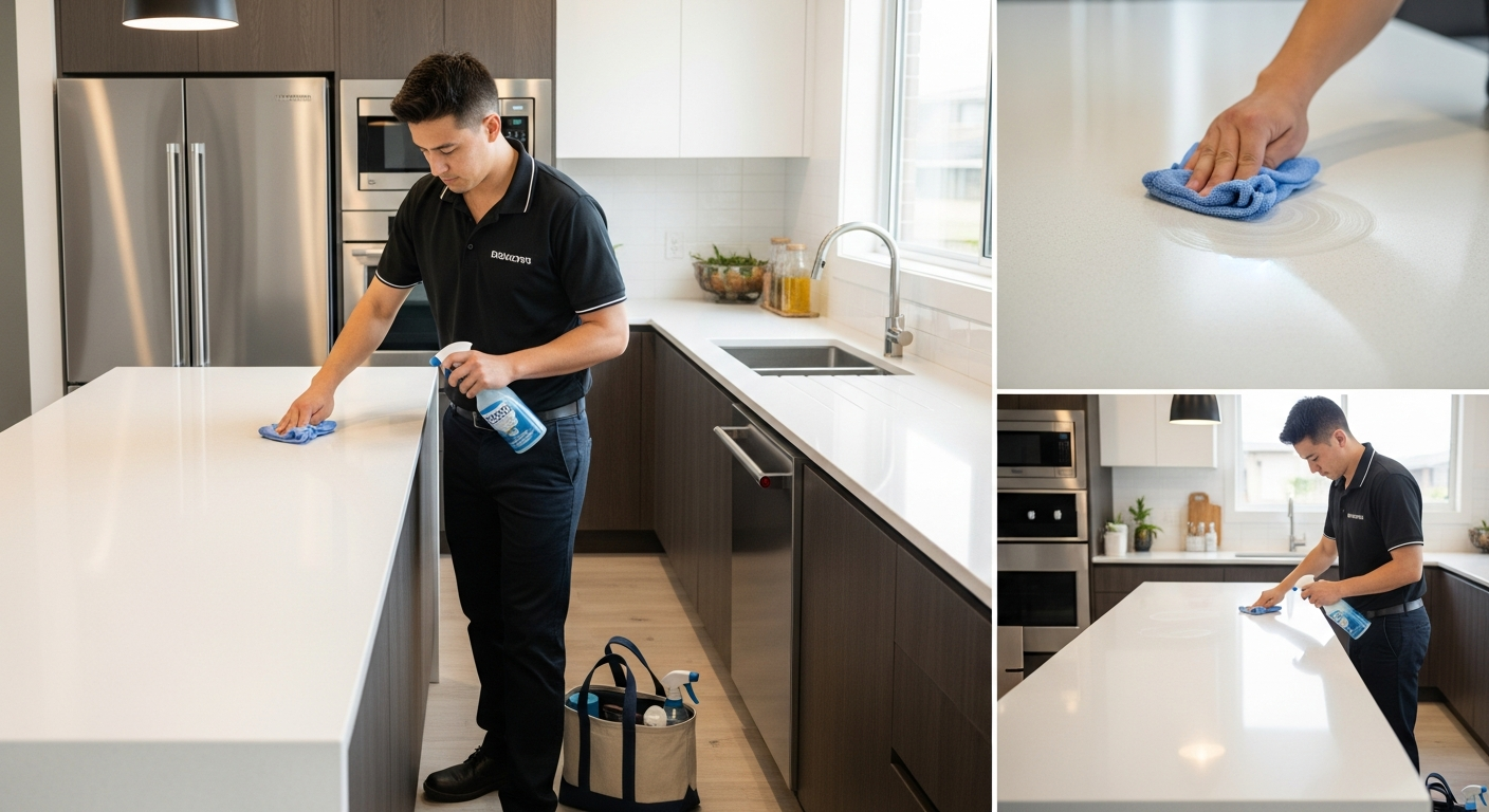 End of lease cleaner polishing bench
