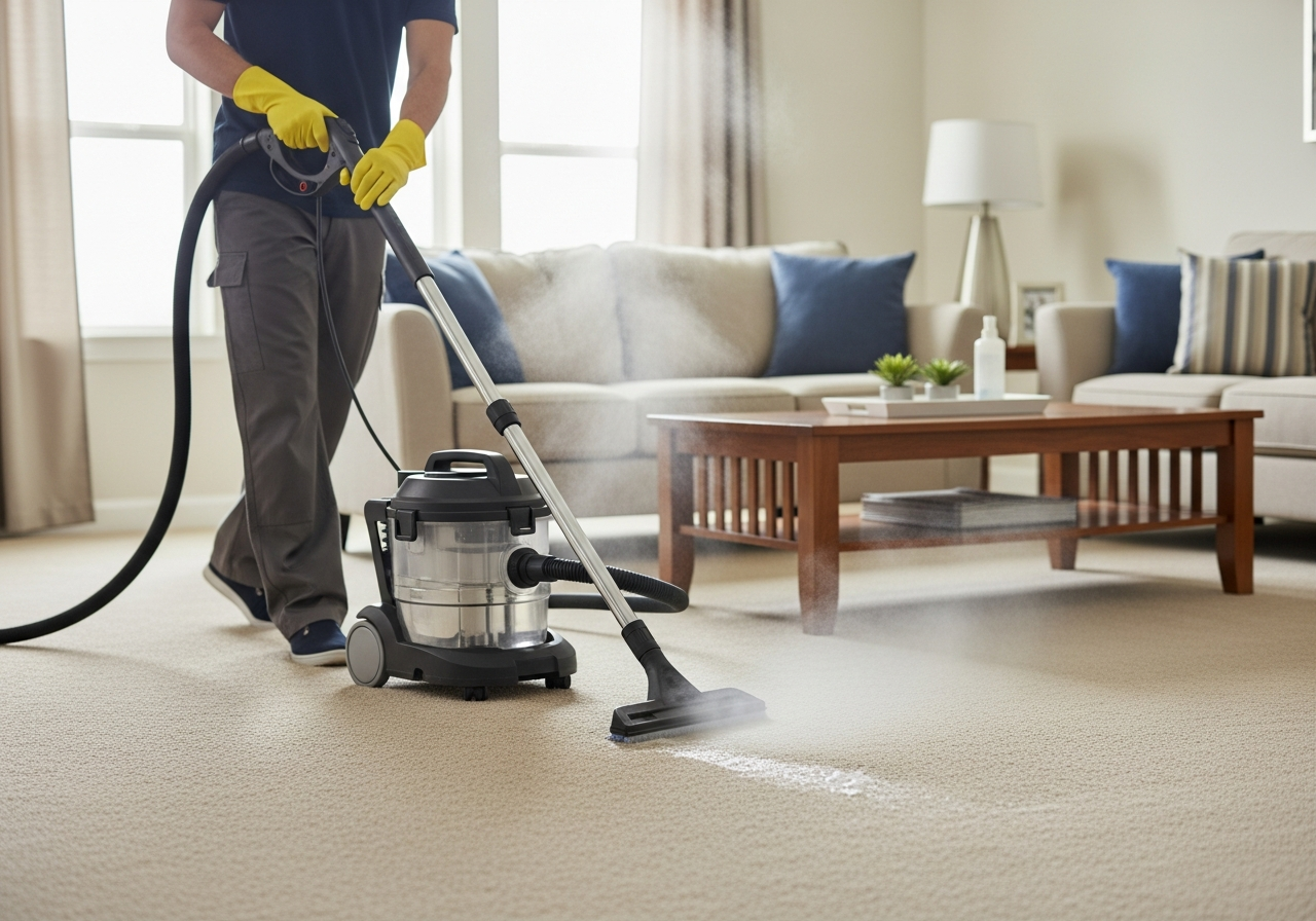 Carpet steam cleaning