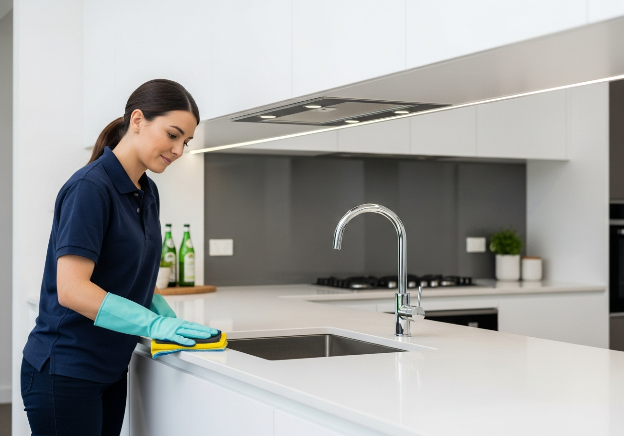 vacate clean kitchen