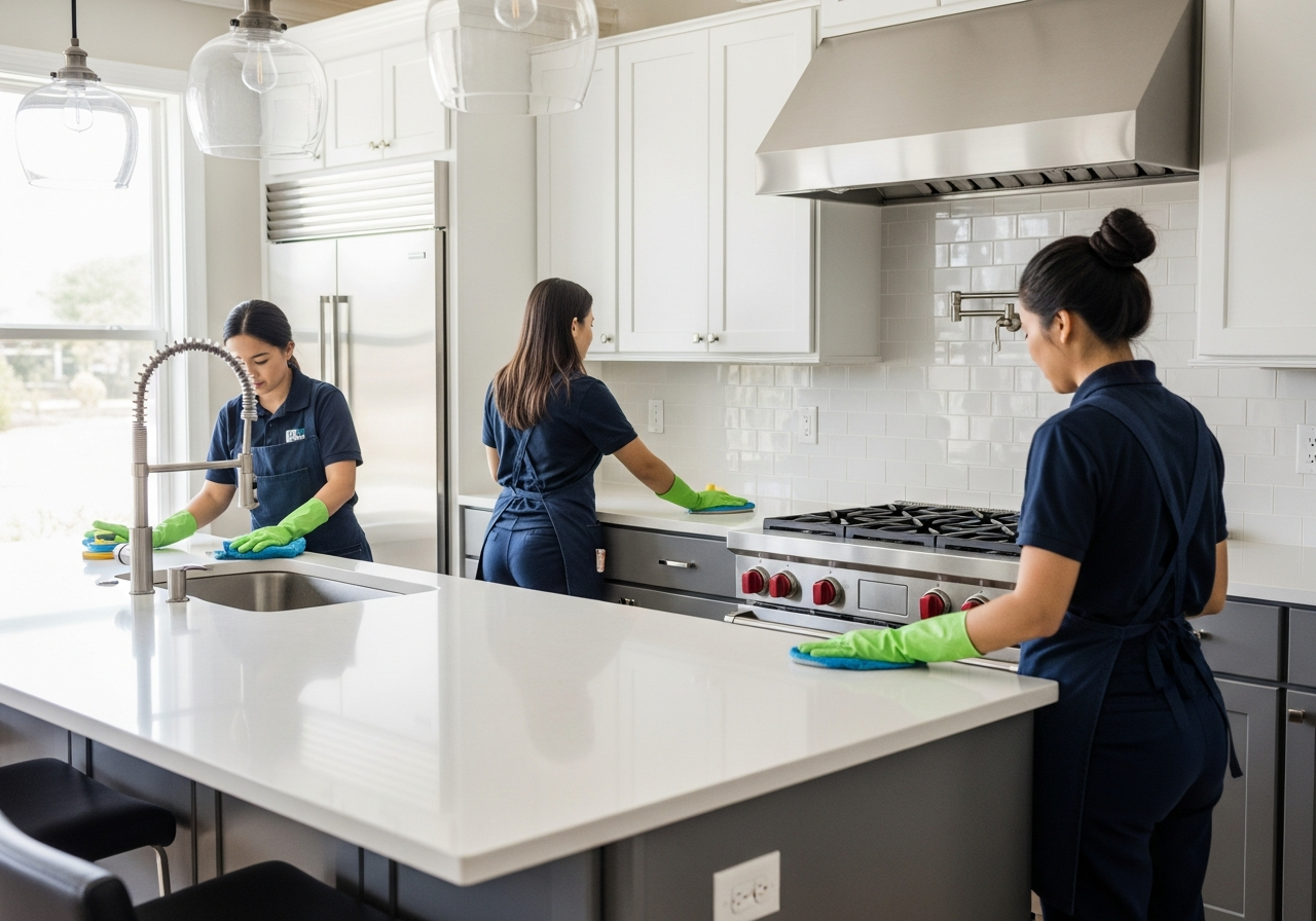 Kitchen deep clean for end of lease