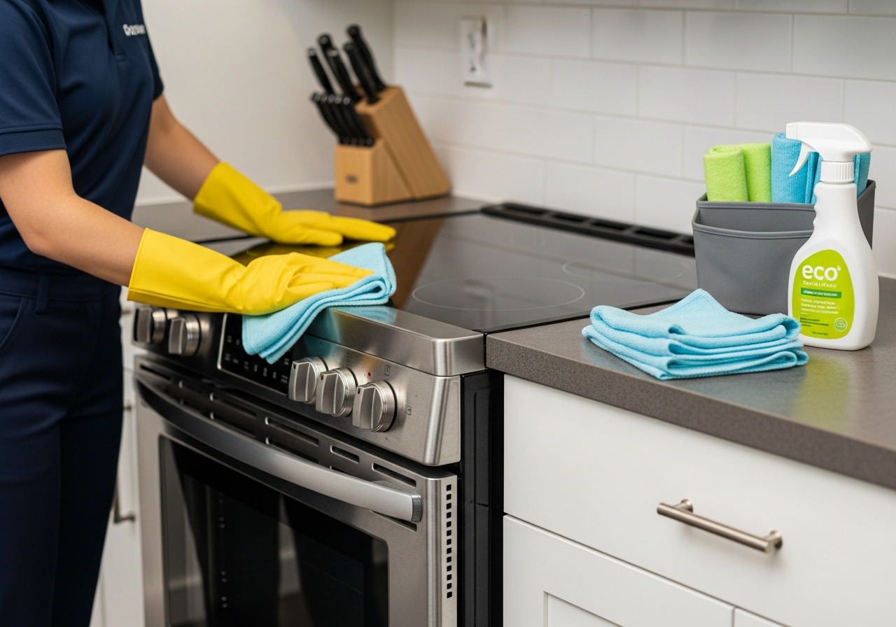 Oven and kitchen bench cleaning in Laburnum rental