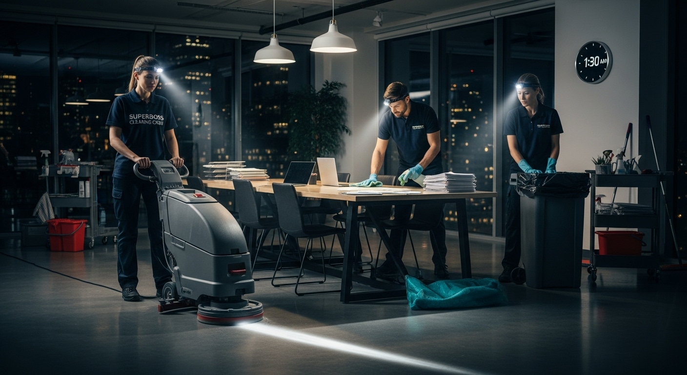 After-hours office cleaning
