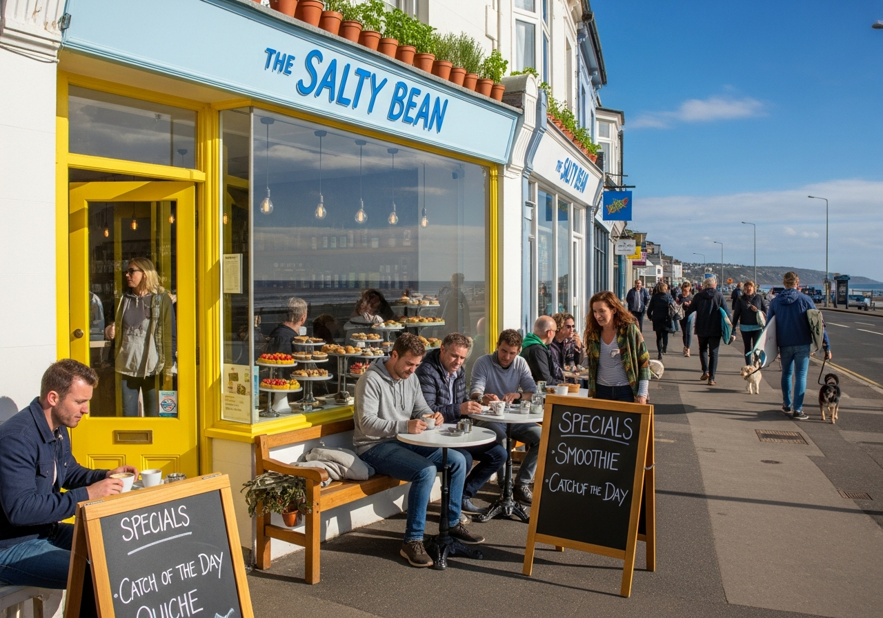 Pleasure Point local cafe and shops