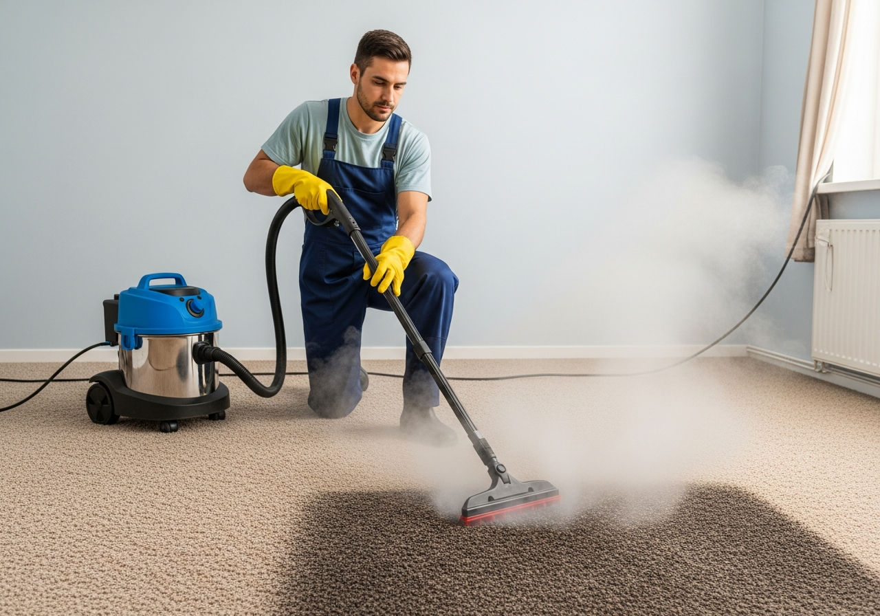 Carpet steam cleaning for bond back
