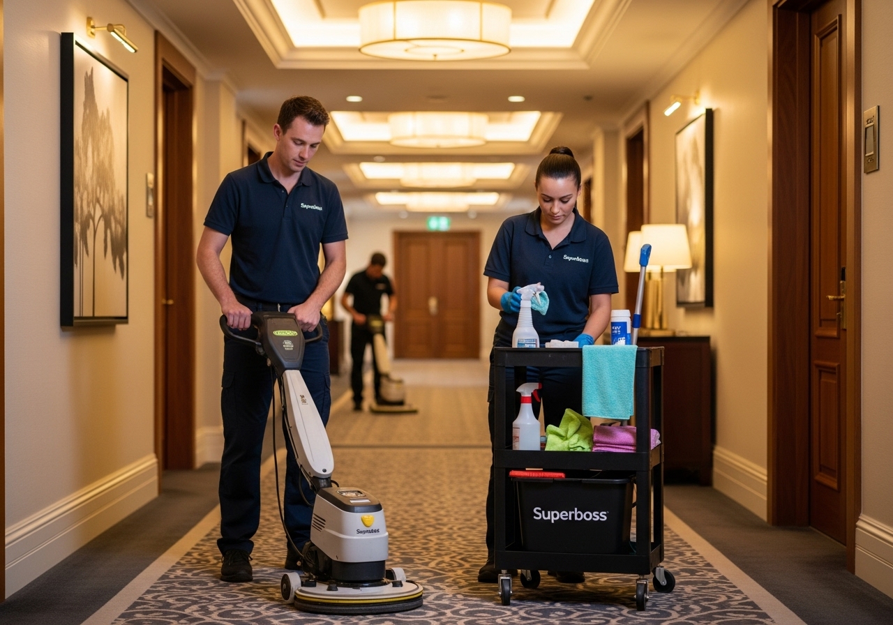 Hotel corridor cleaners