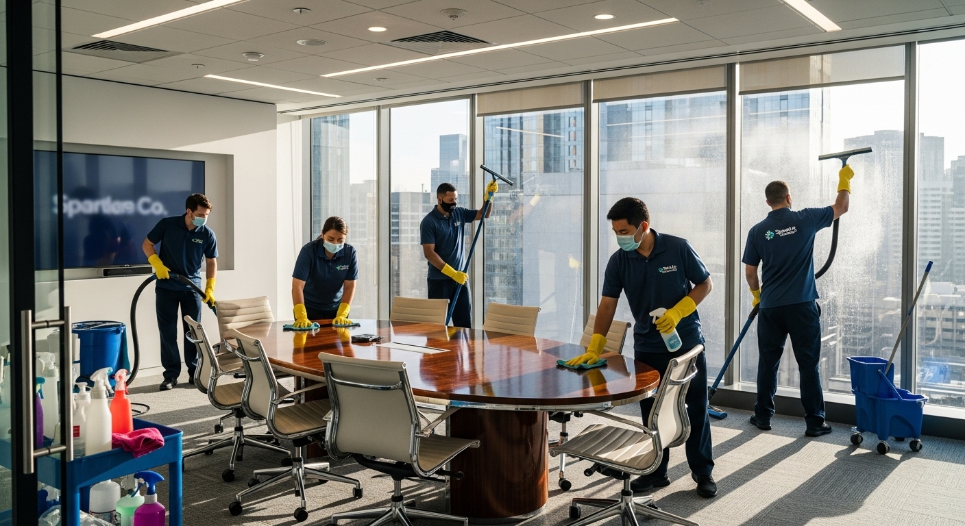 office cleaners meeting room