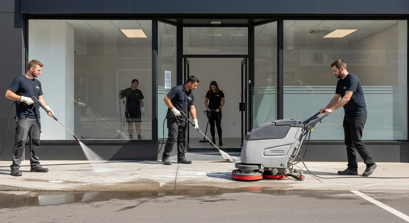 End of lease cleaning Beaconsfield shopfront handover
