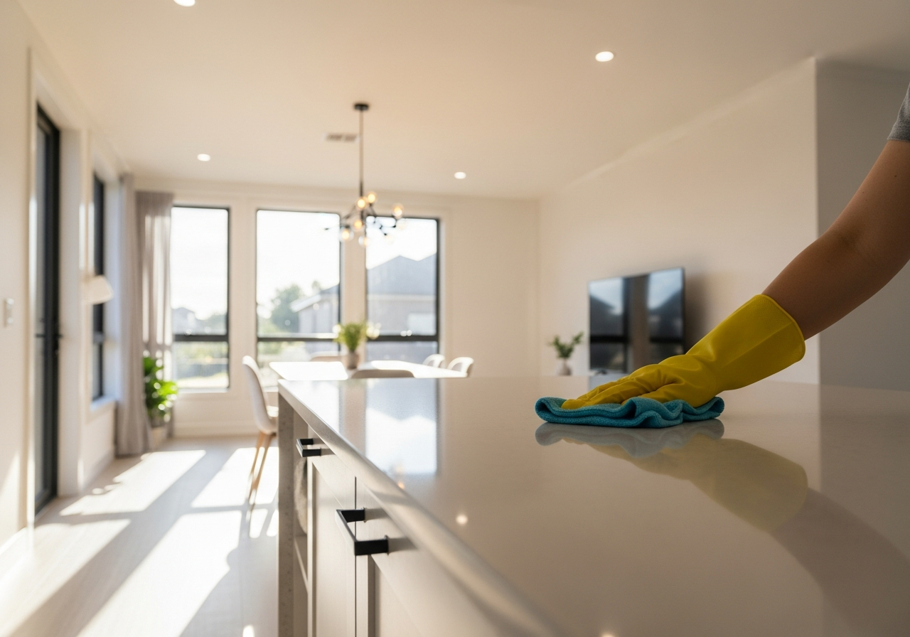 End of lease cleaning kitchen