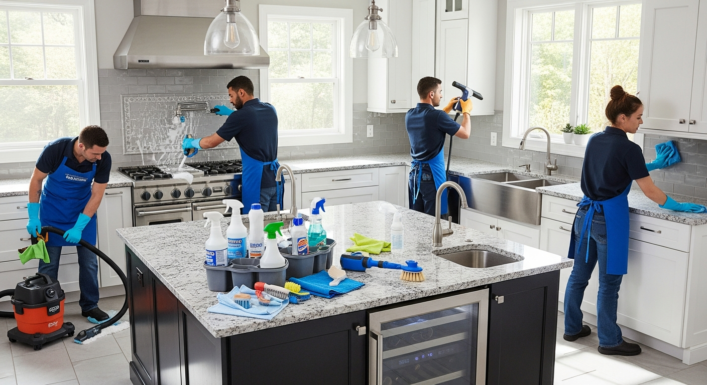 Deep kitchen cleaning