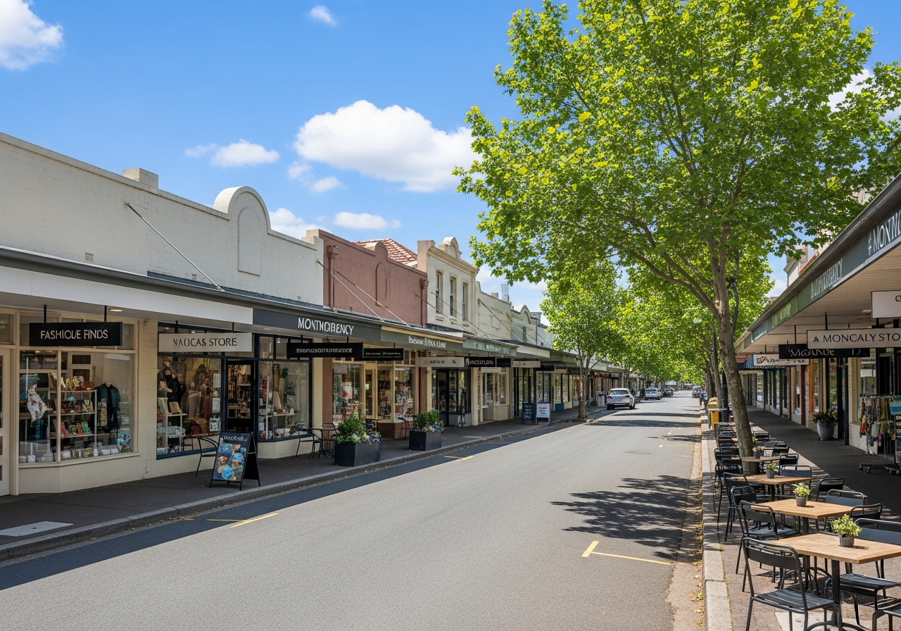 Montmorency village and shops