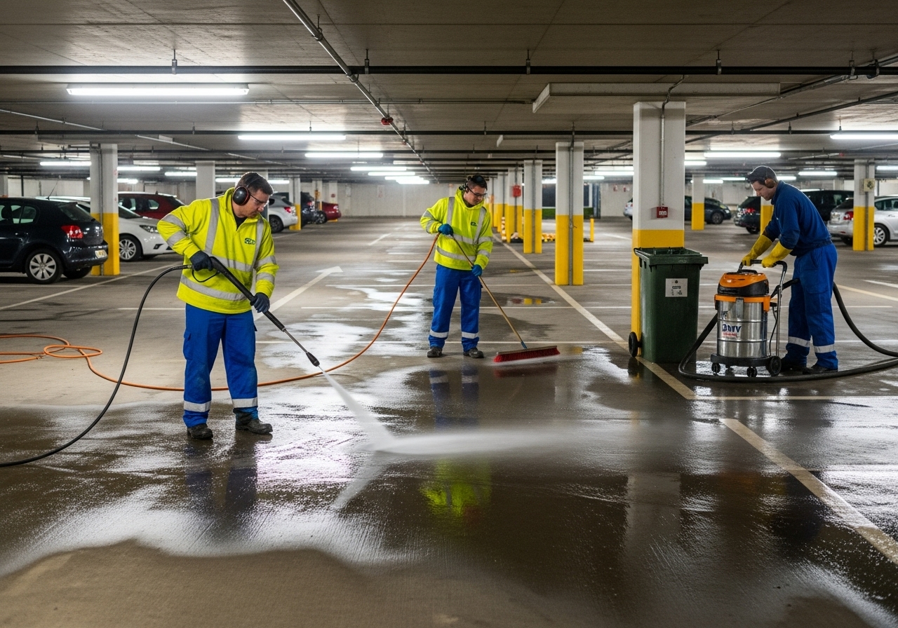 Carpark cleaning