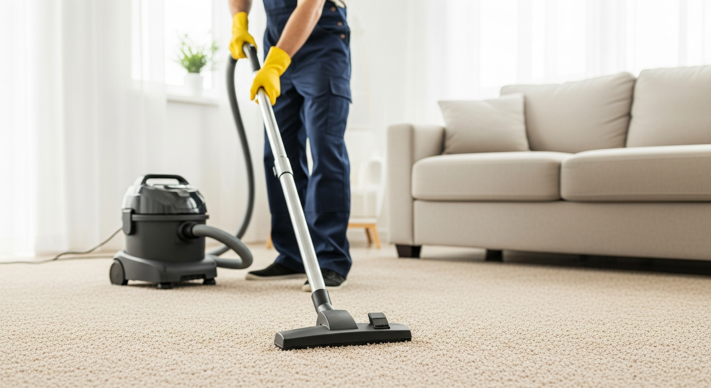 Vacate cleaning carpet