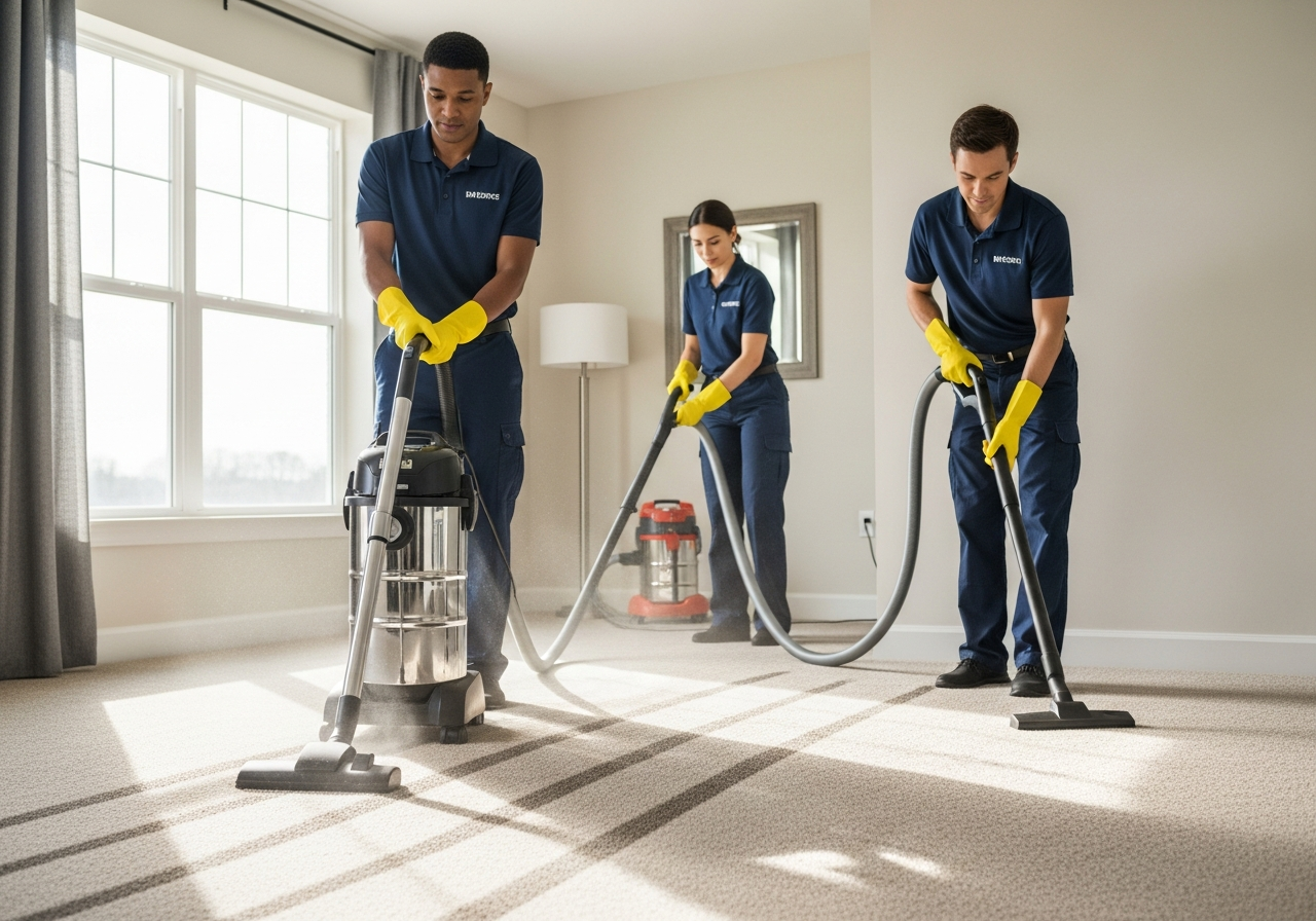 Carpet cleaning in apartment