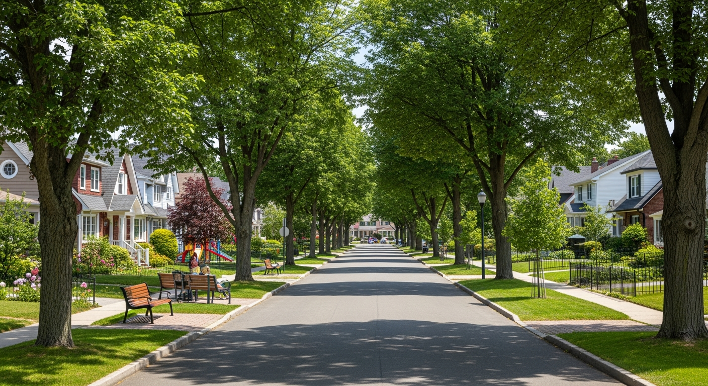 Brookfield street and park