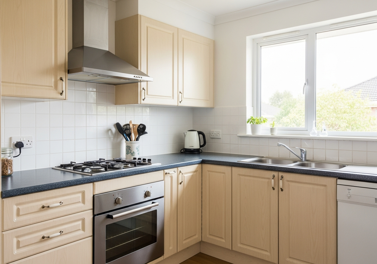 Clean kitchen after end of lease clean