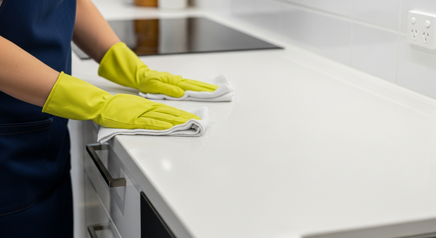 Vacate cleaning in a modern Duncraig rental kitchen