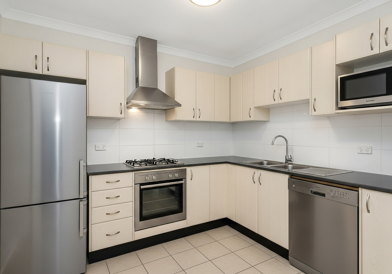 End of lease clean kitchen