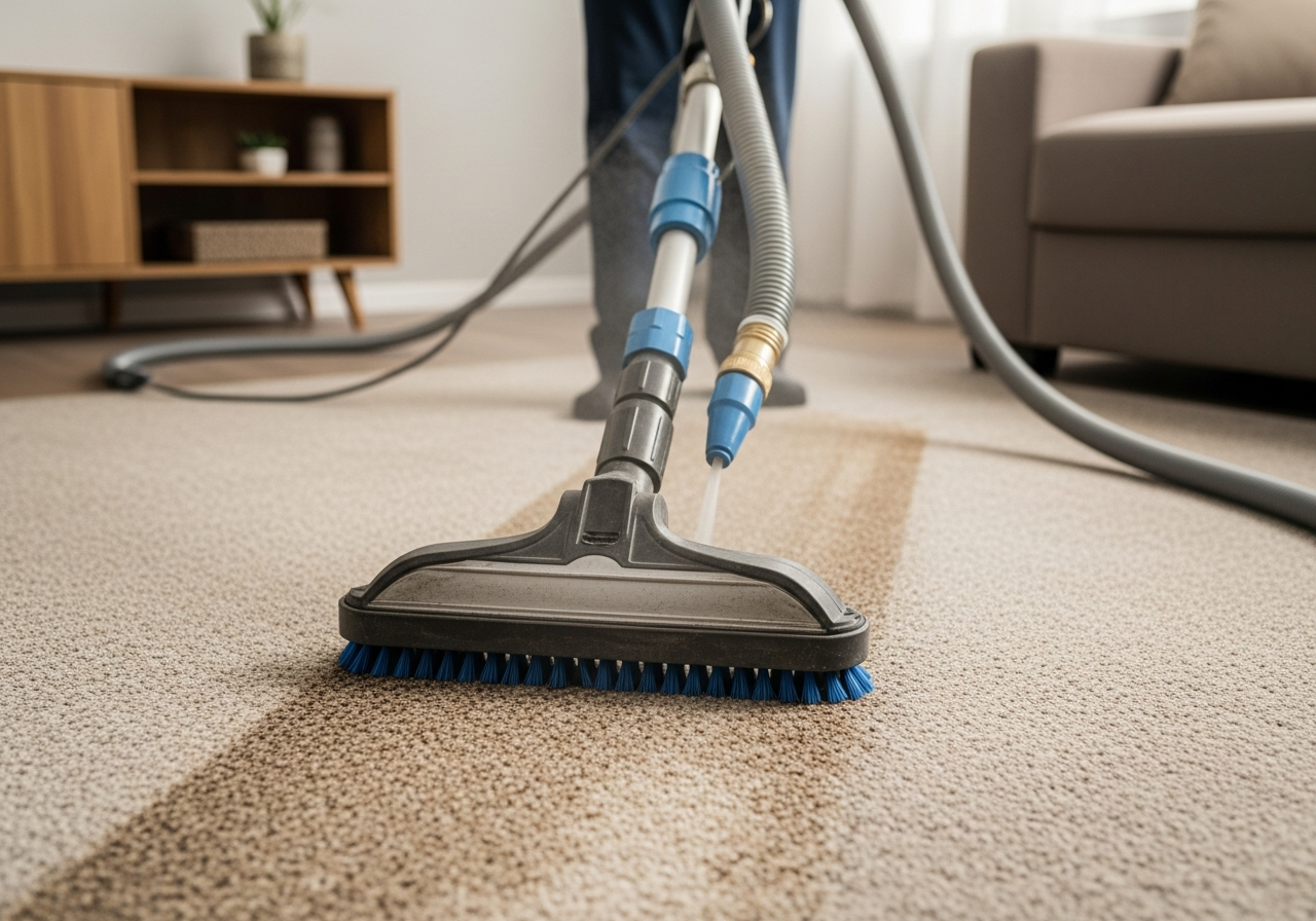 Carpet steam cleaning