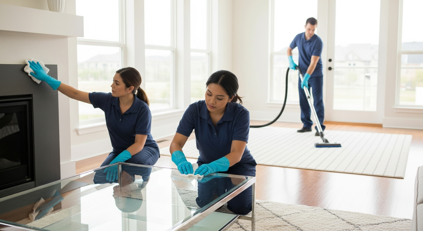 vacate cleaning team