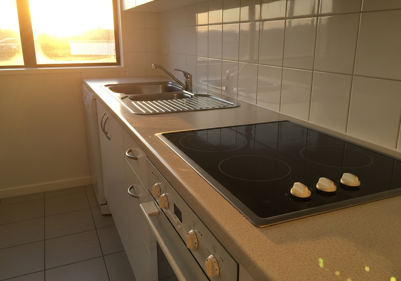 End of lease cleaning kitchen