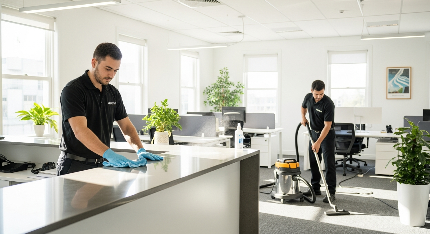 End of lease cleaning team at work