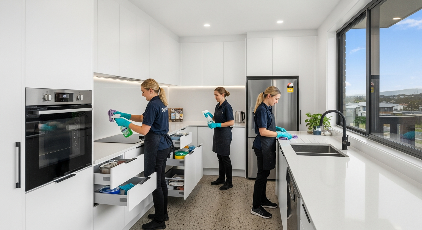 End of lease clean in Belhus kitchen