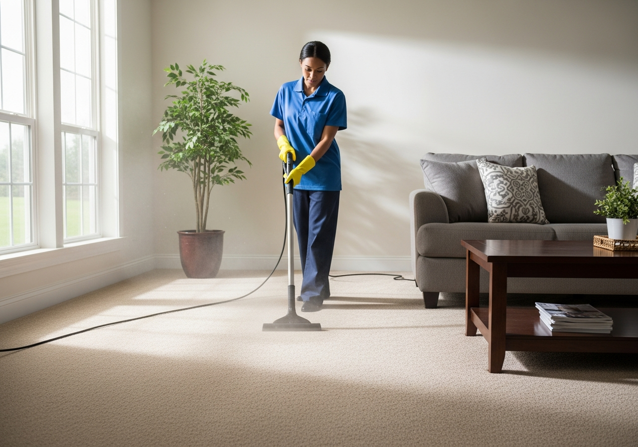 Carpet steam cleaning
