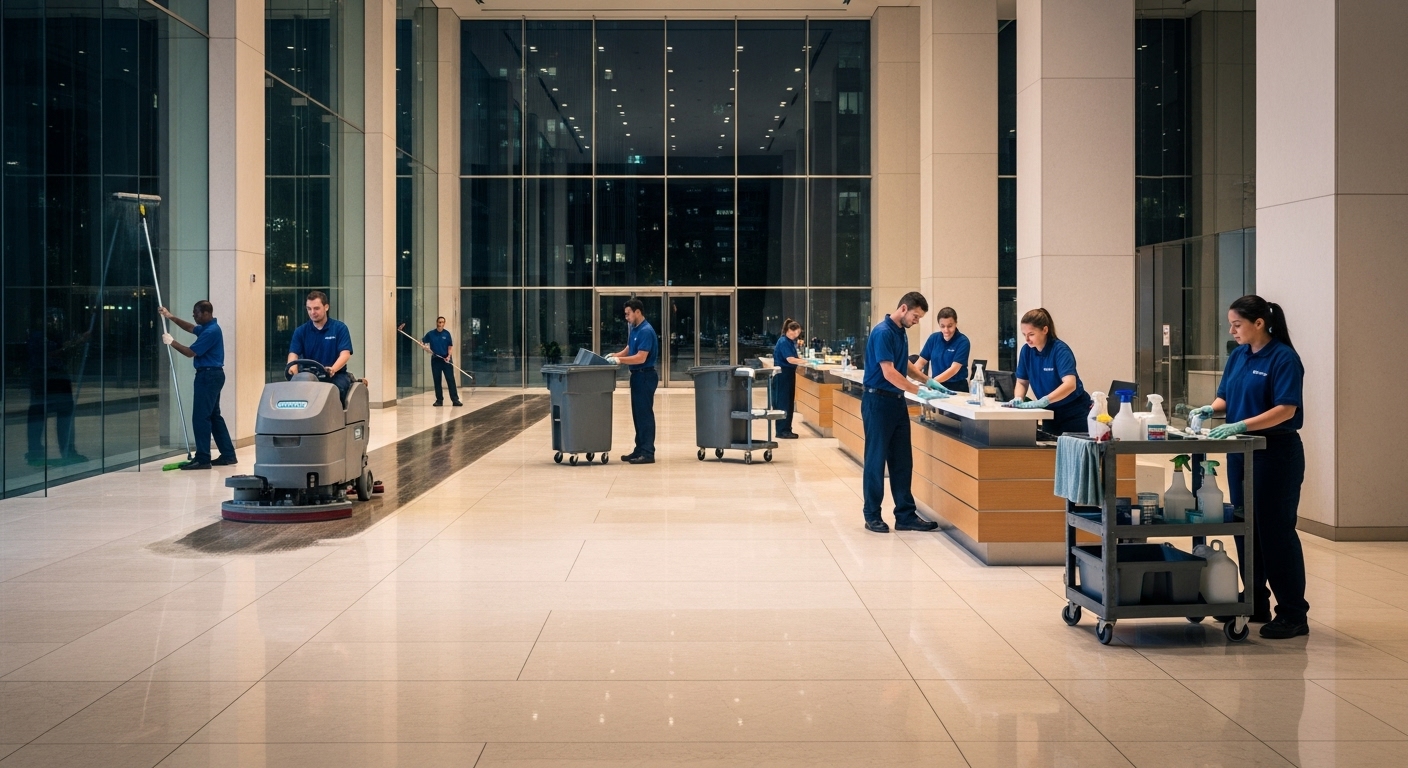 After-hours corporate cleaning