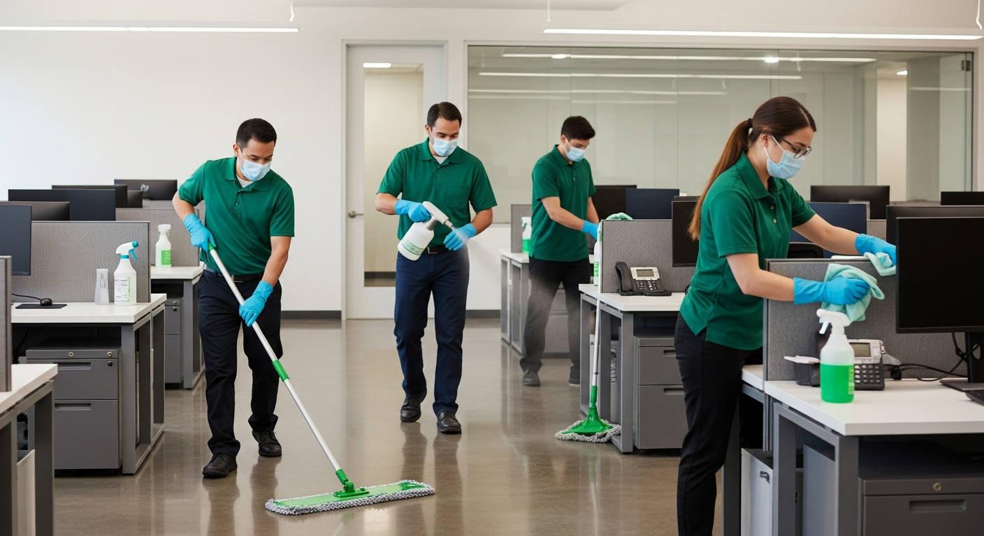 Commercial cleaners in Mount Pleasant office