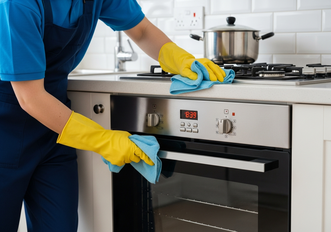 Oven and kitchen deep clean